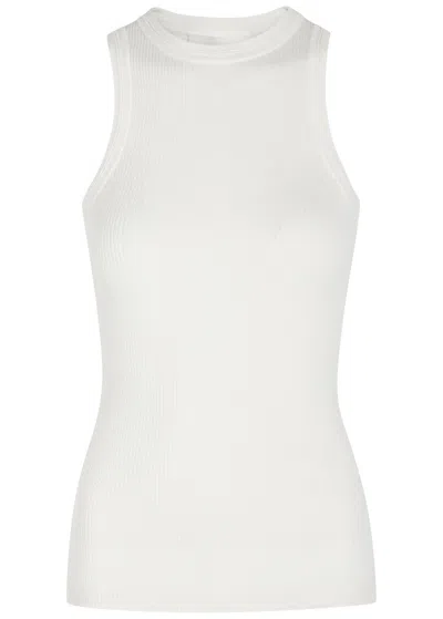Lisa Yang Amaya Ribbed Cotton And Cashmere-blend Tank Top In Multi