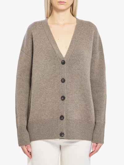 Lisa Yang Amery Cardigan Sweater In Purple