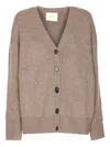 Lisa Yang V-neck Long Sleeve Knitwear Ii In Brown