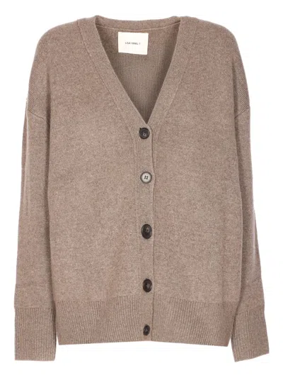 LISA YANG AMERY V-NECK BUTTON CARDIGAN