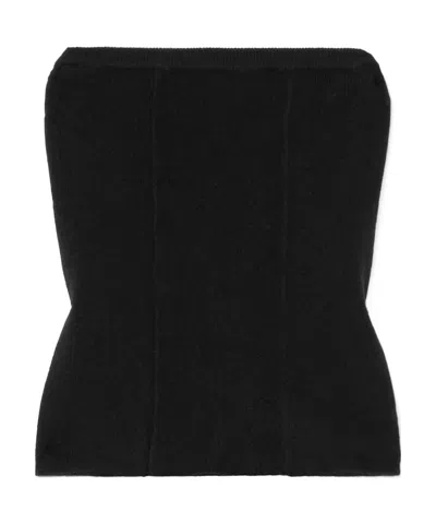 Lisa Yang Ami Strapless Tube Top In Black