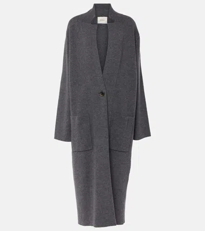 Lisa Yang Amie Cashmere Coat In Grey