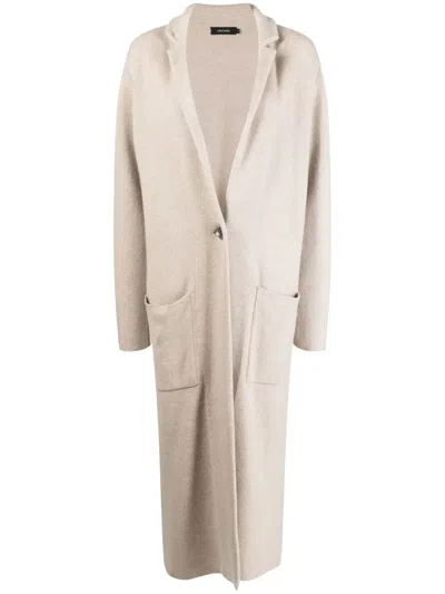 Lisa Yang Aimee Longline Cashmere Cardigan In Sand
