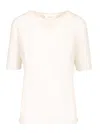 Lisa Yang Ari T-shirt Tops White In Neutral