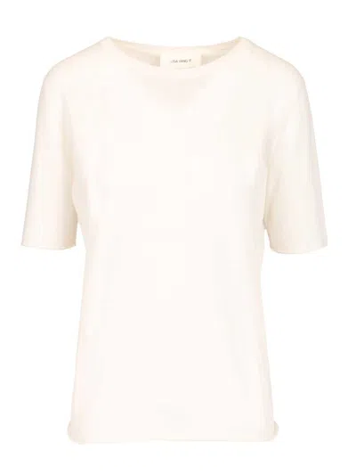 Lisa Yang Ari T-shirt Tops White In Neutral