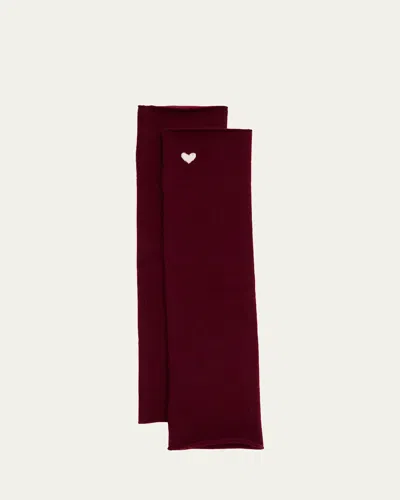 Lisa Yang Aspen Cashmere Arm Warmers In Cherry Soft Pink Ck