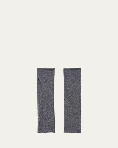 Lisa Yang Aspen Fingerless Cashmere Long Gloves In Gray