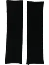 Lisa Yang Black Cashmere Aspen Armwarmers In Black