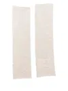 Lisa Yang Aspen Ribbed Arm Warmers In Neutral