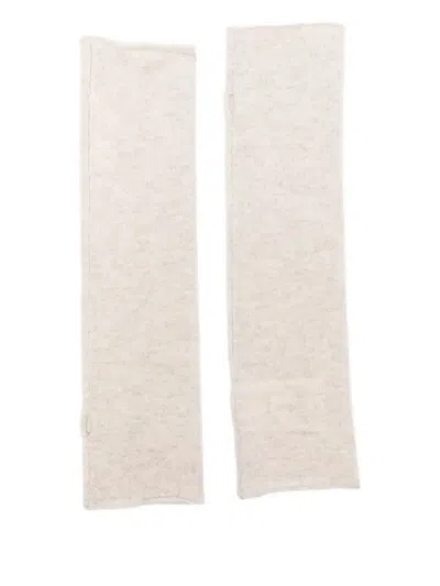 Lisa Yang Aspen Ribbed Arm Warmers In Neutral