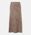 Lisa Yang Asta Cashmere Maxi Skirt In Gray