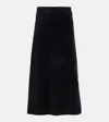 Lisa Yang Asta Cashmere Midi Skirt In Black