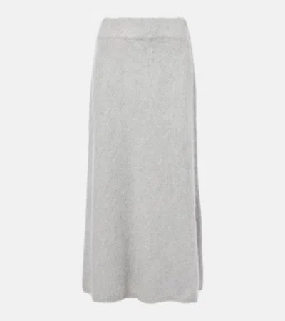 Lisa Yang The Clementine Cashmere Midi Skirt In White