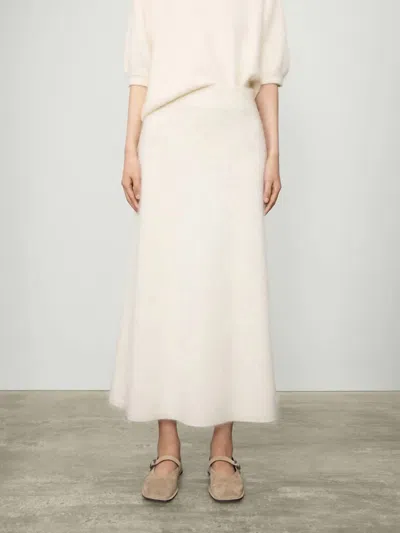 Lisa Yang Asta Maxi Skirt In Cream In White