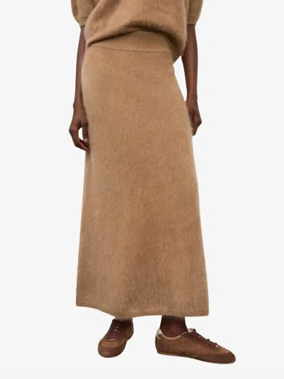Lisa Yang Asta Maxi Skirt In Toffee In Brown