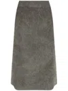 Lisa Yang Asta Midi Skirt In Grey