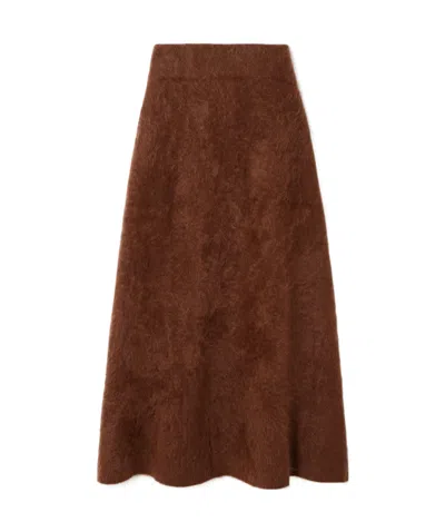 Lisa Yang Asta Skirt In Brown