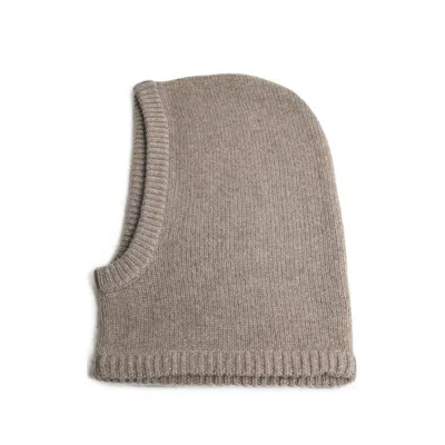 Lisa Yang Astri Knitted Balaclava Hat In Neutral