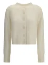 Lisa Yang Azalea Button-front Cashmere Cardigan In Brown