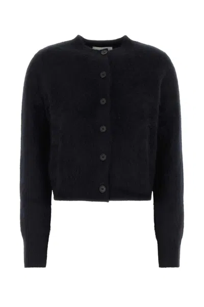 Lisa Yang Azalea Brushed-finish Wool Cardigan In Black