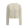 Lisa Yang Azalea Button-front Cashmere Cardigan In Gold