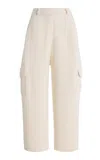 Lisa Yang Azaria Cashmere Barrel Pants In White