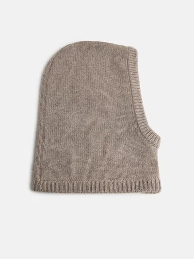 Lisa Yang Balacava 'astri' In Beige Truffle Cashmere In Brown