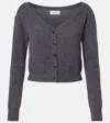 Lisa Yang Beata Cashmere Cardigan In Gray