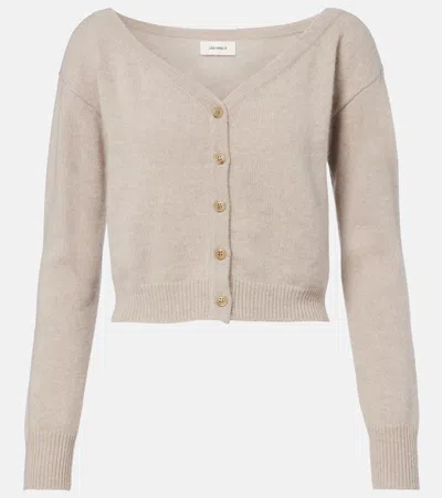 Lisa Yang Beata Cashmere Cardigan In Gray