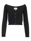 Lisa Yang Beata Cropped Cardigan In Black