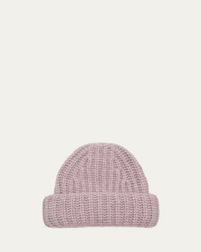 Lisa Yang Becka Cashmere-silk Beanie Hat In Pink Granite