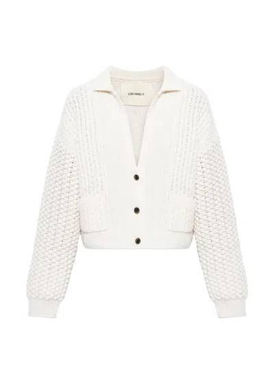 Lisa Yang Becs Cable-knit Cashmere Cardigan In Neutral