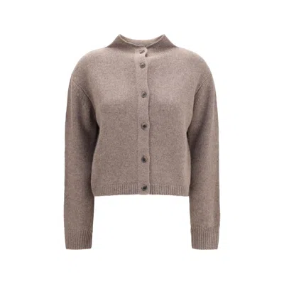 Lisa Yang Beige Cashmere Cardigan In Brown