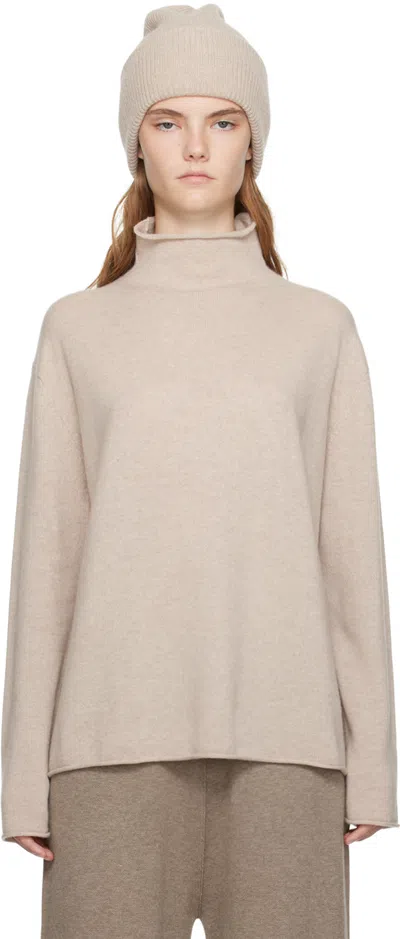 Lisa Yang Beige Clio Turtleneck In Sa Sand
