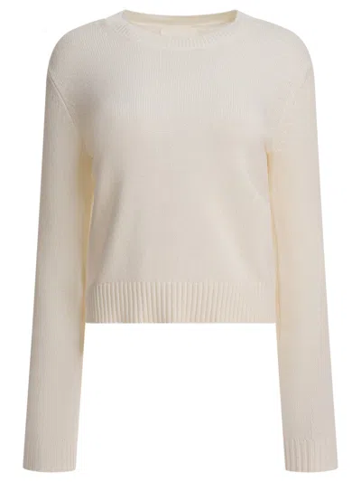 Lisa Yang Kids'  Beige Knitted Cashmere Knitwear In Neutral