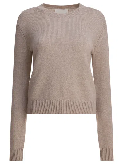 Lisa Yang Beige Knitted Cashmere Knitwear In Neutral