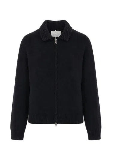 Lisa Yang Pure Cashmere Zip-up Polo Jumper In Multi