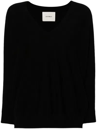 Lisa Yang Black Cashmere Knit Sweater