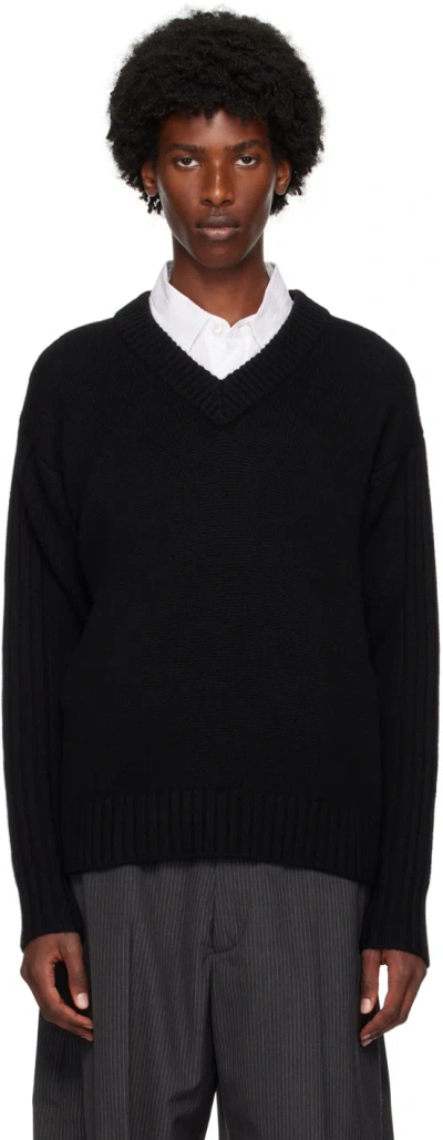 Lisa Yang Black Dan Sweater In Bl Black