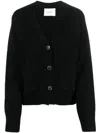 Lisa Yang 'danni' Black Knitted Cardigan In Black