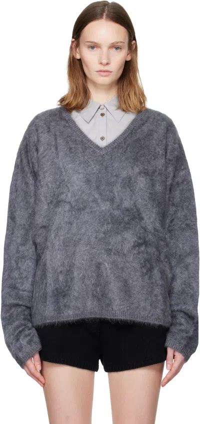 Lisa Yang Black Margareta Sweater In Gray
