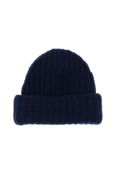 Lisa Yang Blue Cashmere Beatris Beanie