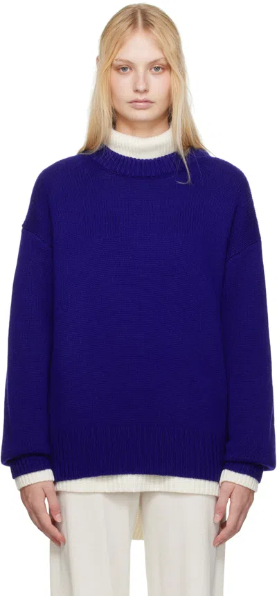Lisa Yang Blue Renske Sweater In Bi Bright Indigo