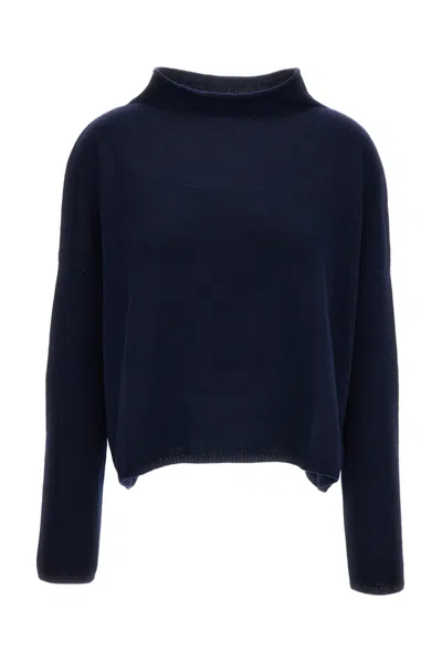 Lisa Yang Blue Sandy Heavy-knit Cashmere Sweater