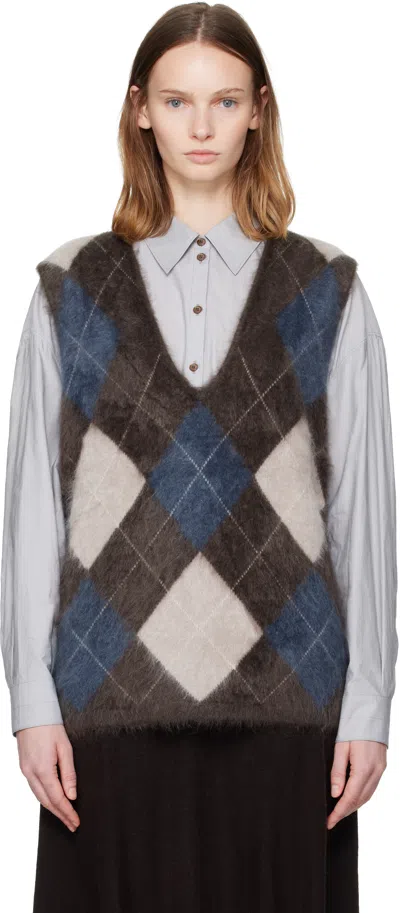 Lisa Yang Brown Amelly Sweater Vest