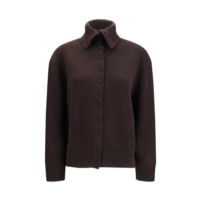 Lisa Yang Brown Cashmere Cardigan