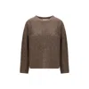Lisa Yang Lova Crew-neck Sweater In Brown