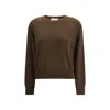 Lisa Yang Brown Fleece Wool Sweatshirt