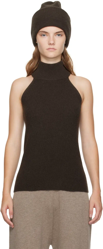 Lisa Yang Brown Freya Tank Top In Wo Wood