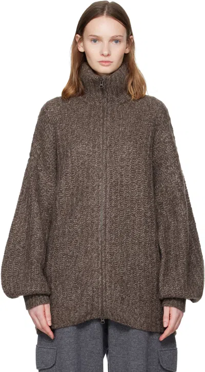 Lisa Yang Brown Marly Cardigan Jacket